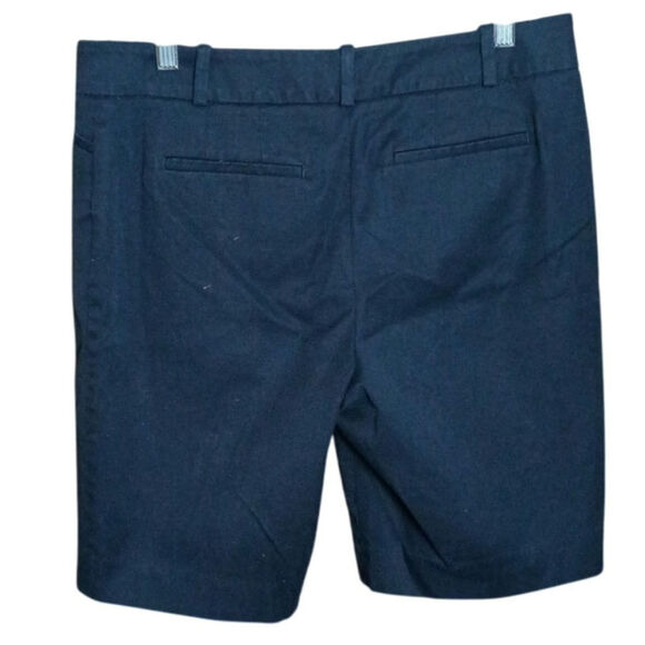 Talbots Women 6 P Navy Blue Flat Front Lightweight Cotton Stretch Chino Short - Picture 2 of 4